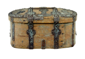 Mid 19th Century Rustic Swedish Pine Strong Box — thumbnail 3