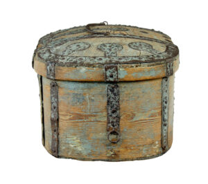Mid 19th Century Rustic Swedish Pine Strong Box — thumbnail 2