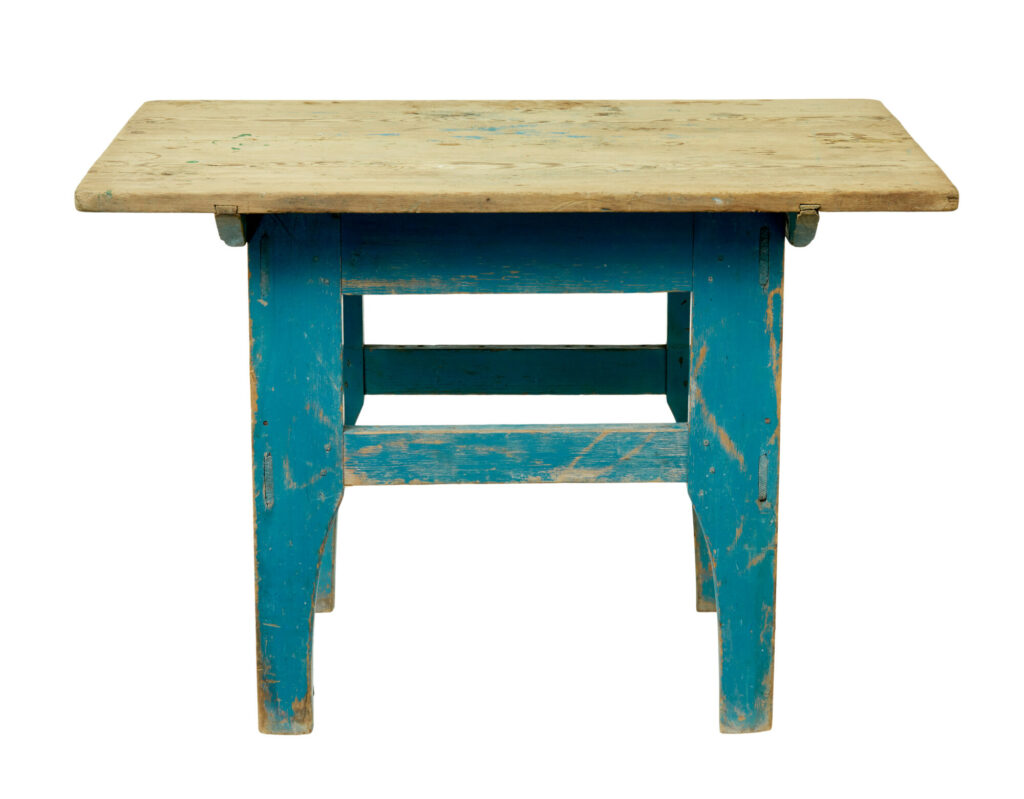 19th Century Swedish Painted Pine Side Table — image 9