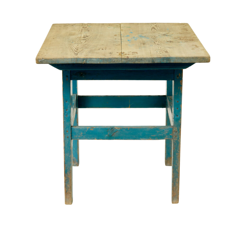 19th Century Swedish Painted Pine Side Table — image 8