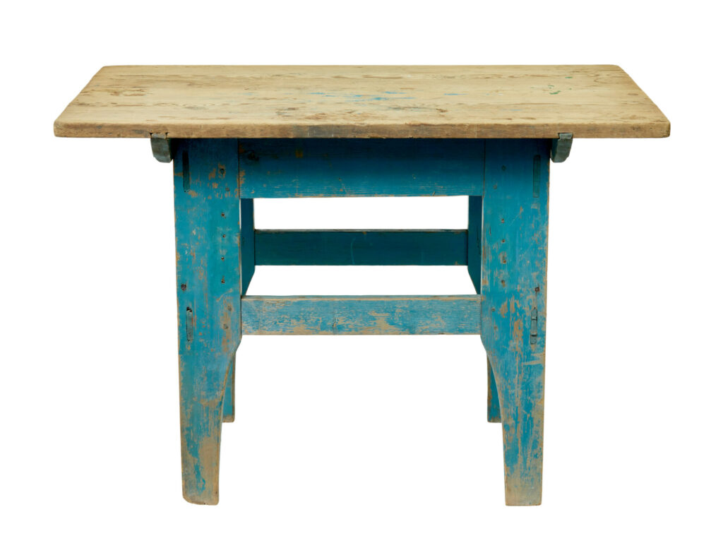 19th Century Swedish Painted Pine Side Table — image 7