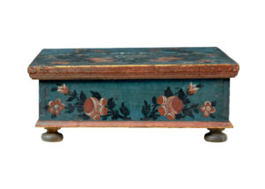 19th Century Hand Painted Pine Storage Box — thumbnail 7