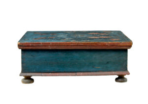 19th Century Hand Painted Pine Storage Box — thumbnail 4