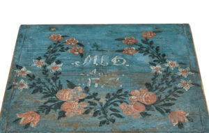 19th Century Hand Painted Pine Storage Box — thumbnail 3