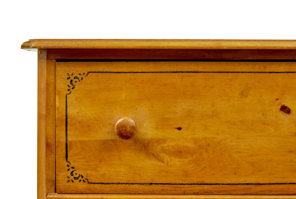 Simulated Birch Hand Painted Chest of Drawers by Gemla Fabrikers — image 8