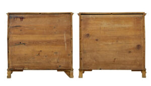 Pair of Mid 19th Century Swedish Carved Elm Chest of Drawers — thumbnail 2