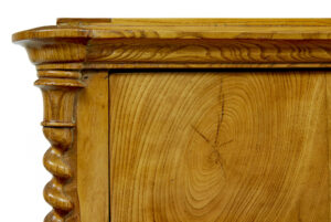 Pair of Mid 19th Century Swedish Carved Elm Chest of Drawers — thumbnail 9