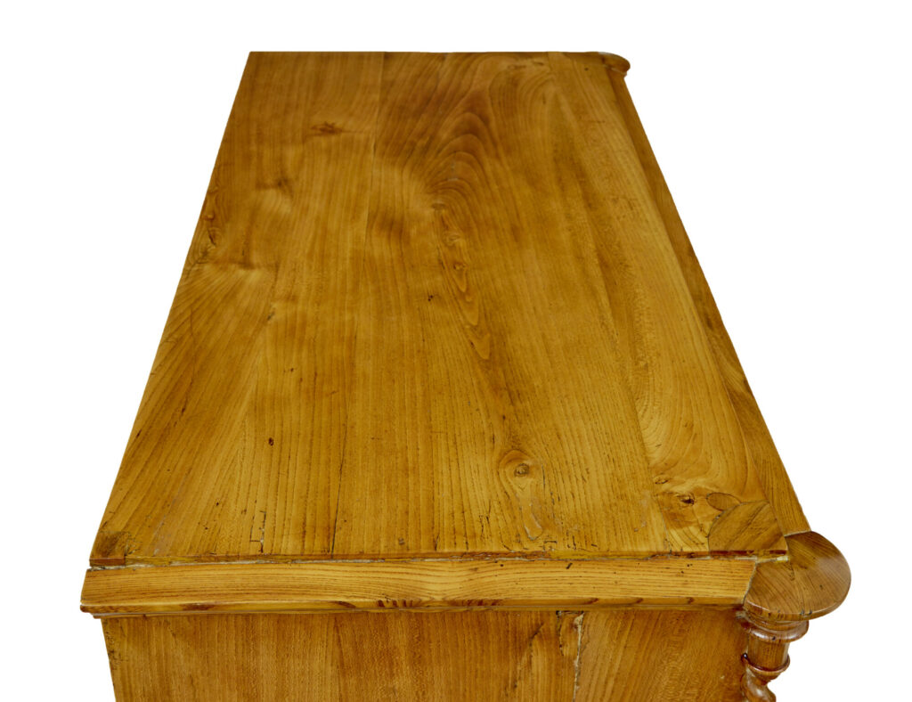 Pair of Mid 19th Century Swedish Carved Elm Chest of Drawers — image 5