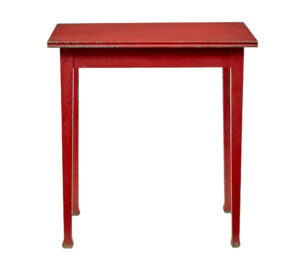 Scandinavian 19th Century Red Painted Side Table — thumbnail 5