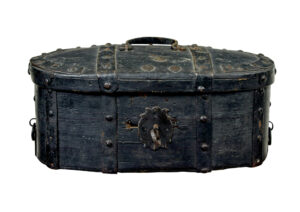 SCANDINAVIAN 19TH CENTURY FOLK ART HANDMADE PINE BOX