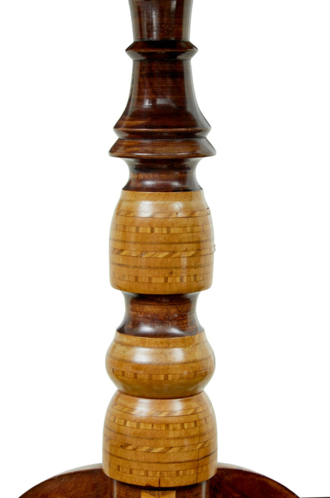 19th Century Italian Inlaid Walnut Sorrento Table — image 5