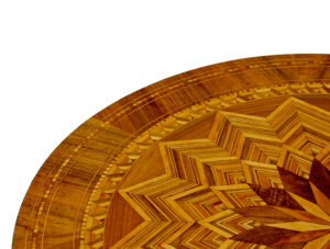 19th Century Italian Inlaid Walnut Sorrento Table — thumbnail 3