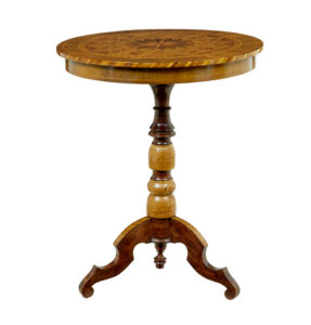 19th Century Italian Inlaid Walnut Sorrento Table — thumbnail 7