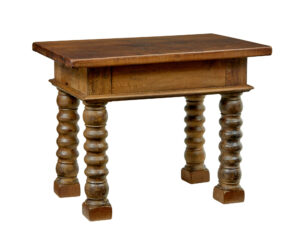 DUTCH 19TH CENTURY CARVED OAK SIDE TABLE