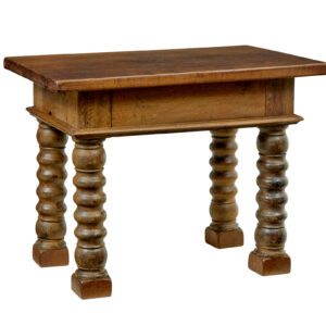 DUTCH 19TH CENTURY CARVED OAK SIDE TABLE