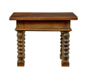 Dutch 19th Century Carved Oak Side Table — thumbnail 8