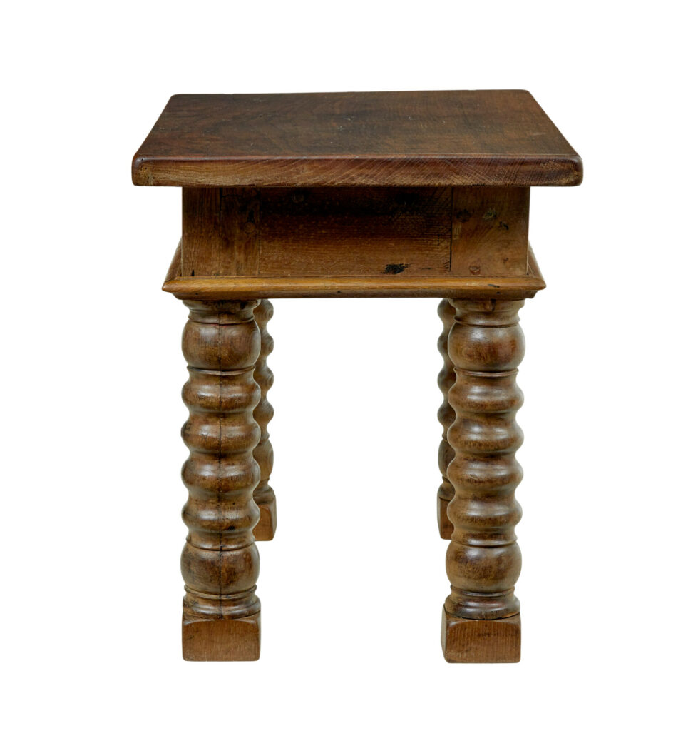 Dutch 19th Century Carved Oak Side Table — image 7