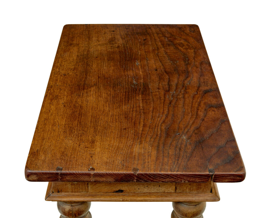 Dutch 19th Century Carved Oak Side Table — image 4