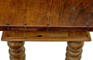 Dutch 19th Century Carved Oak Side Table — thumbnail 3