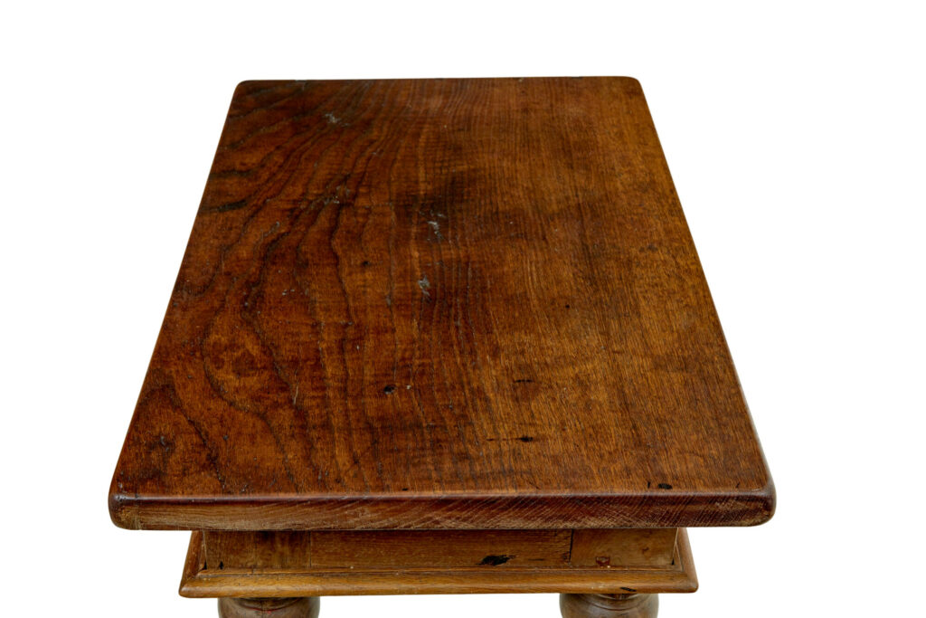 Dutch 19th Century Carved Oak Side Table — image 2