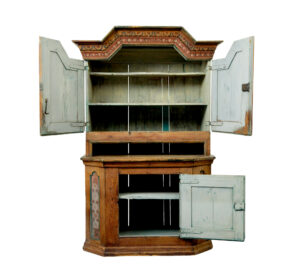 Early 19th Century Hand Painted Swedish Folk Art Cupboard — thumbnail 12