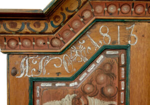Early 19th Century Hand Painted Swedish Folk Art Cupboard — thumbnail 7
