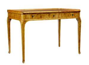 Elegant Early 20th Century Swedish Birch Writing Desk — thumbnail 2