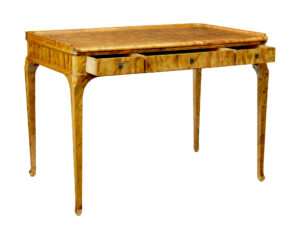 Elegant Early 20th Century Swedish Birch Writing Desk — thumbnail 10
