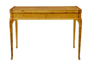 Elegant Early 20th Century Swedish Birch Writing Desk — thumbnail 7
