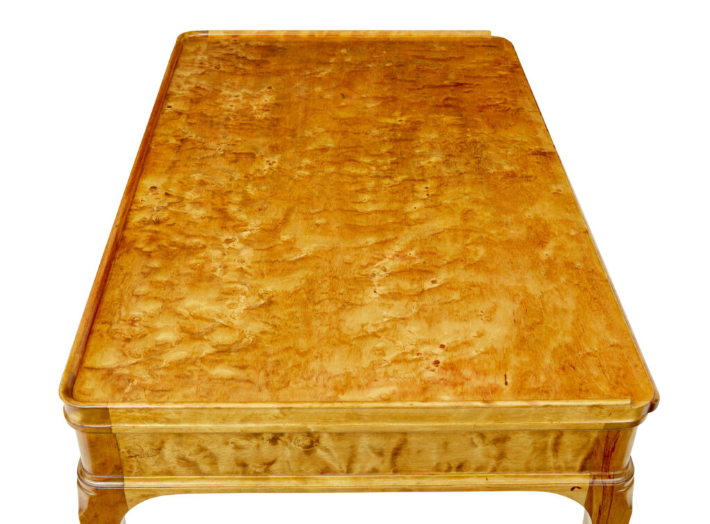 Elegant Early 20th Century Swedish Birch Writing Desk — image 5