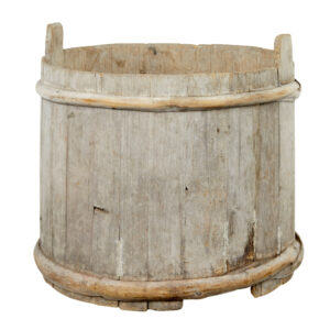 LARGE 19TH CENTURY SCANDINAVIAN PINE STORAGE BARREL