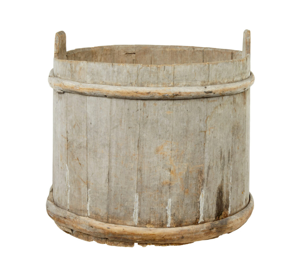 Large 19th Century Scandinavian Pine Storage Barrel — image 8