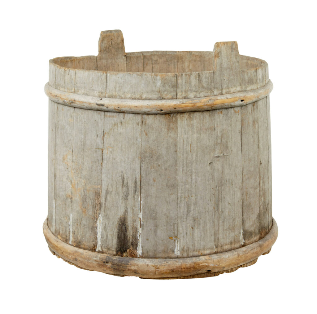 Large 19th Century Scandinavian Pine Storage Barrel — image 7