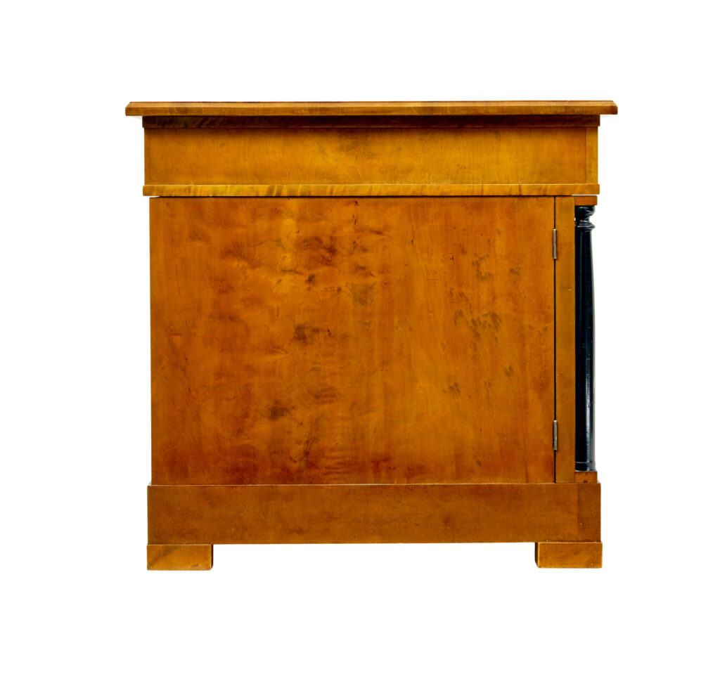 Swedish Early 20th Century Empire Revival Birch Pedestal Desk — image 8