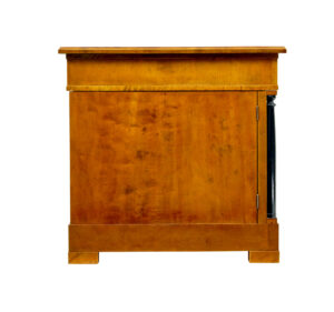 Swedish Early 20th Century Empire Revival Birch Pedestal Desk — thumbnail 8