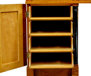 Swedish Early 20th Century Empire Revival Birch Pedestal Desk — thumbnail 6