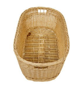 Swedish 20th Century Hand Woven Linen Basket — thumbnail 7