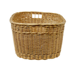 Swedish 20th Century Hand Woven Linen Basket — thumbnail 8
