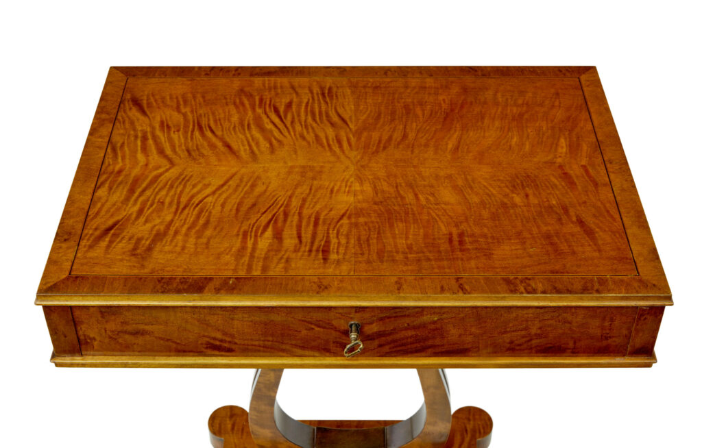 Late 19th Century Birch Sewing Table with Contents — image 5