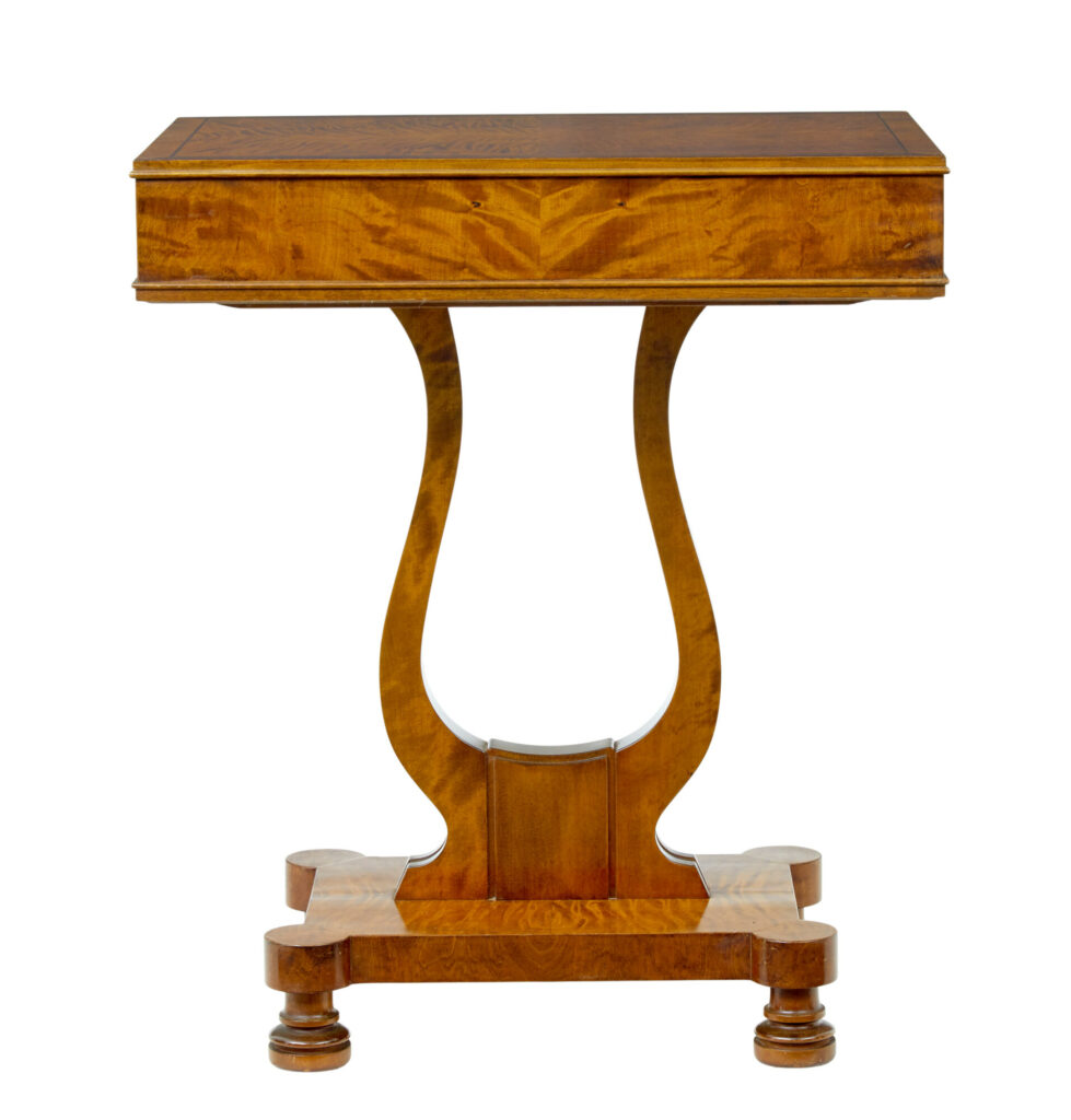 Late 19th Century Birch Sewing Table with Contents — image 9