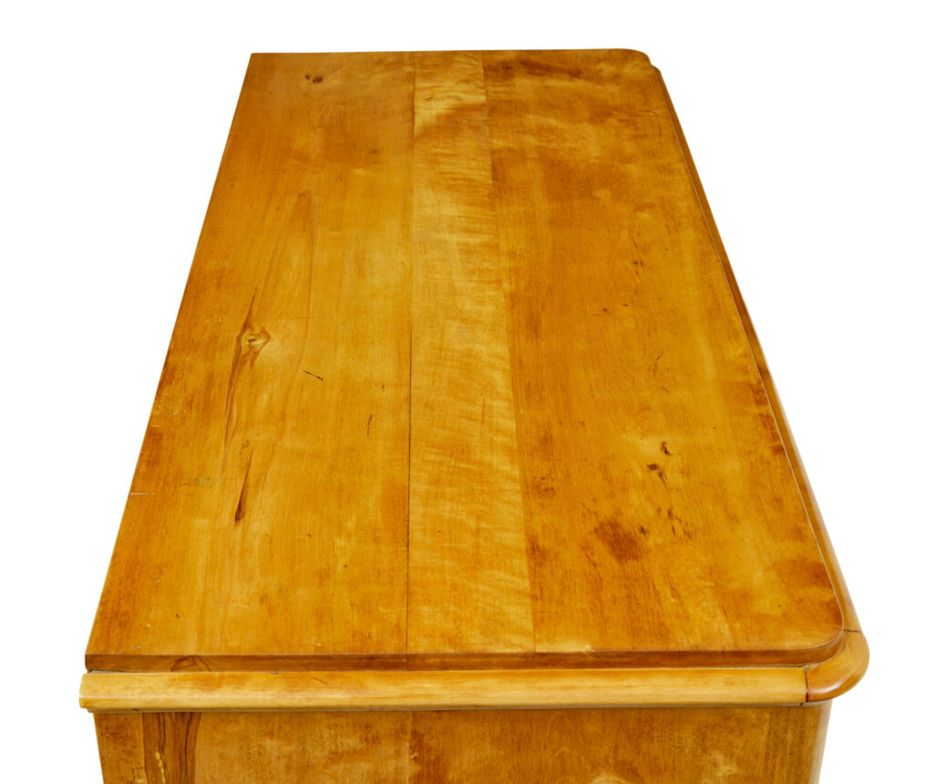 Scandinavian 19th Century Birch Chest of Drawers — image 9