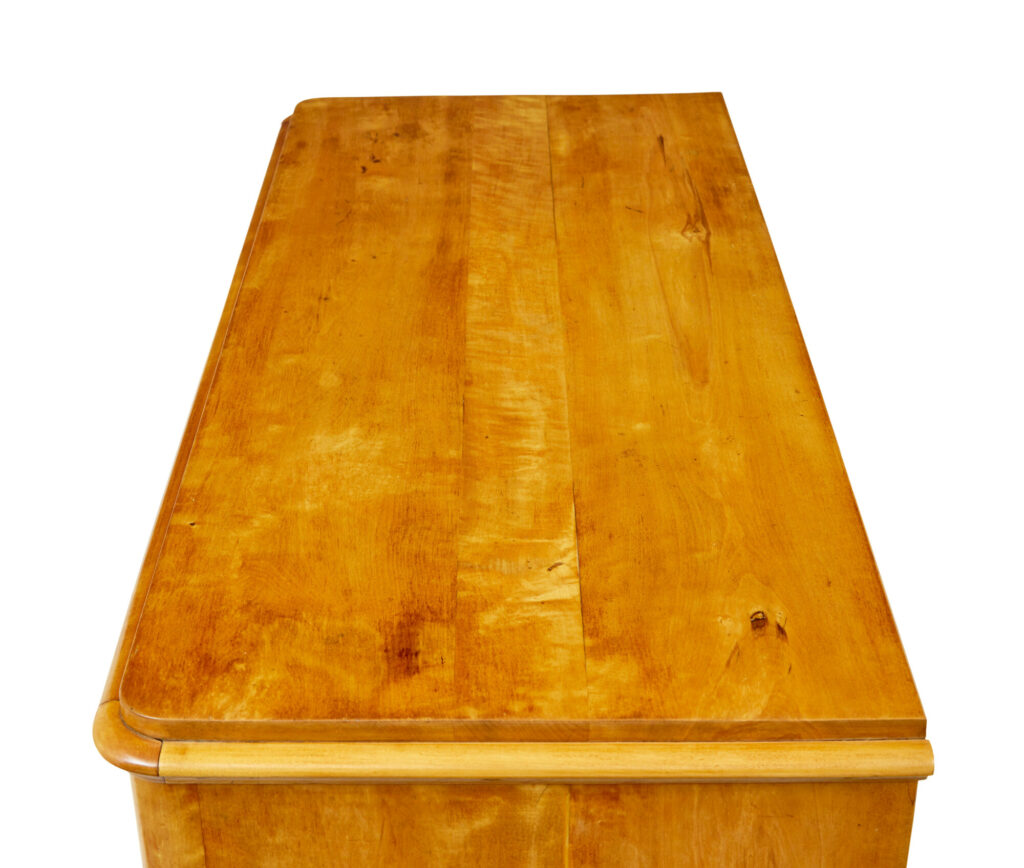 Scandinavian 19th Century Birch Chest of Drawers — image 8