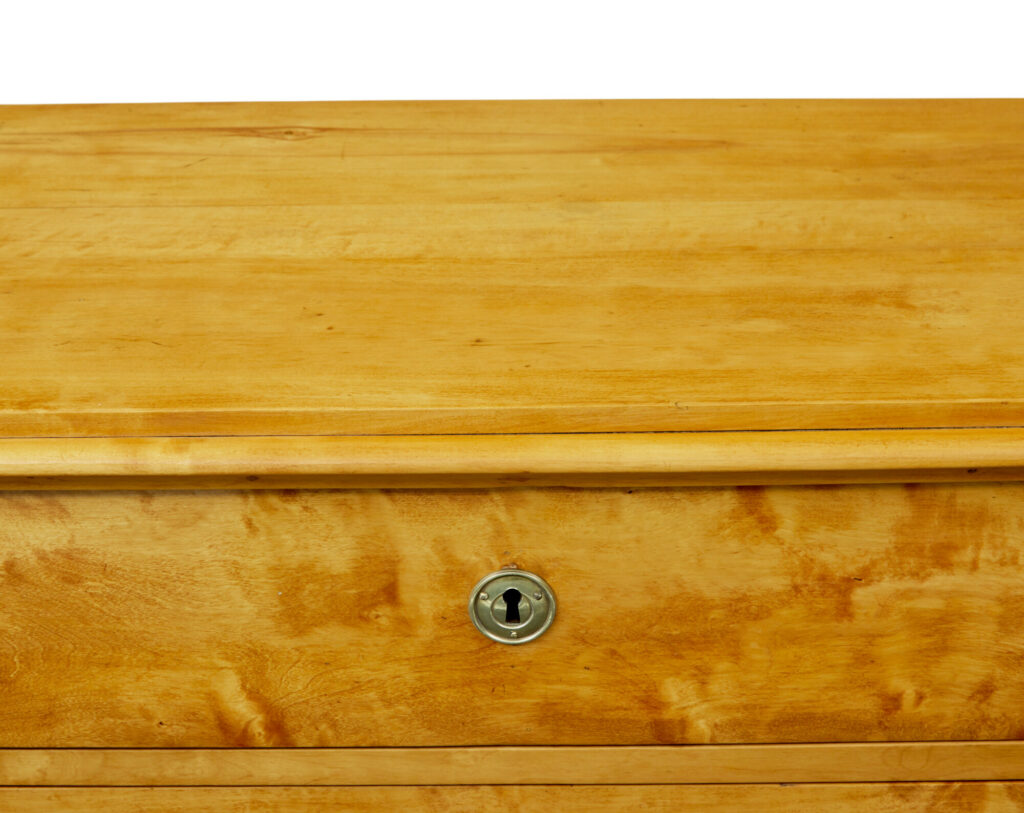 Scandinavian 19th Century Birch Chest of Drawers — image 7