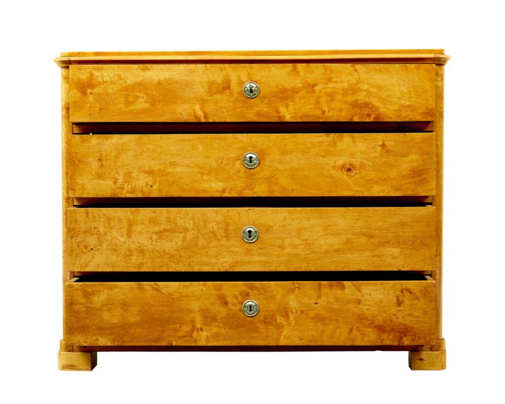 Scandinavian 19th Century Birch Chest of Drawers — image 5