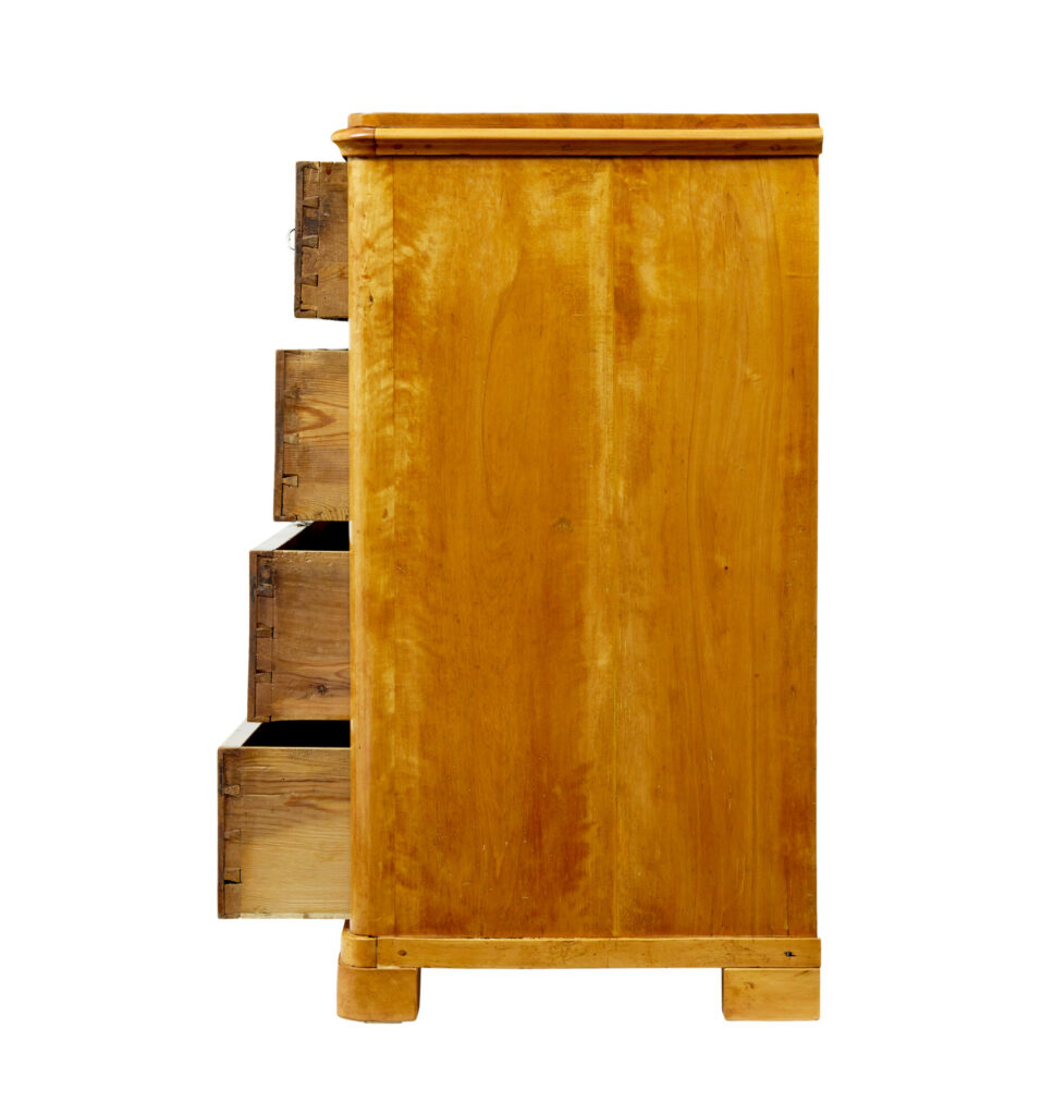 Scandinavian 19th Century Birch Chest of Drawers — image 4
