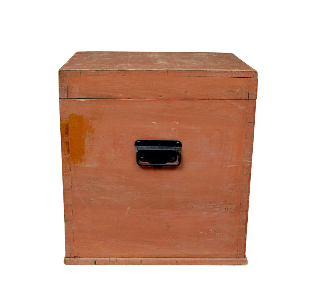 19th Century Scandinavian Pine Flat Top Trunk — image 6