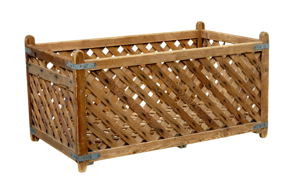 19th Century Scandinavian Pine Log Basket — image 8