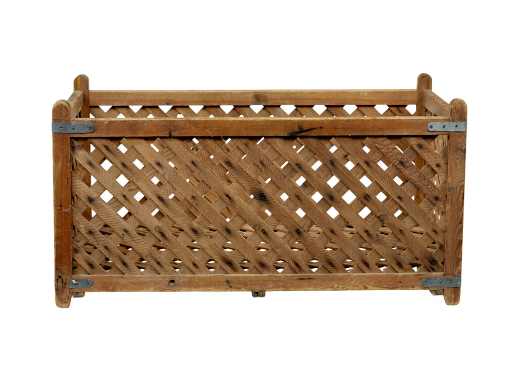 19th Century Scandinavian Pine Log Basket — image 5