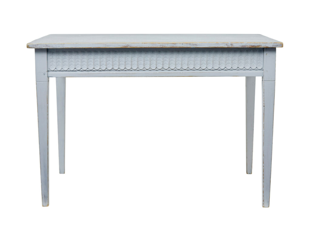 Late 19th Century Painted Pine Swedish Table — image 9