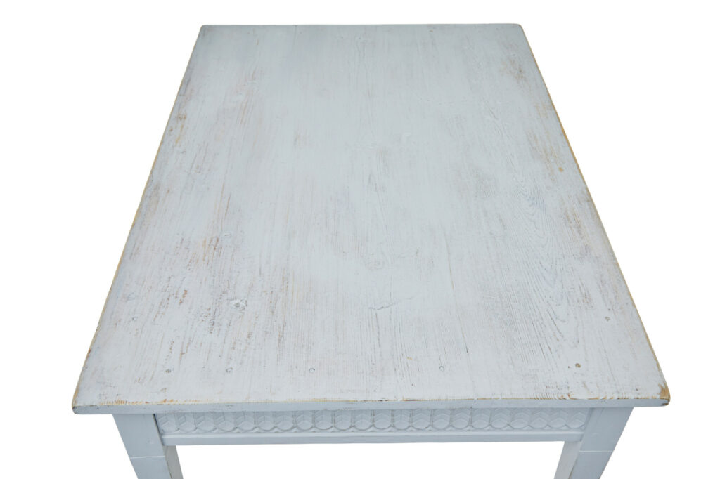 Late 19th Century Painted Pine Swedish Table — image 4